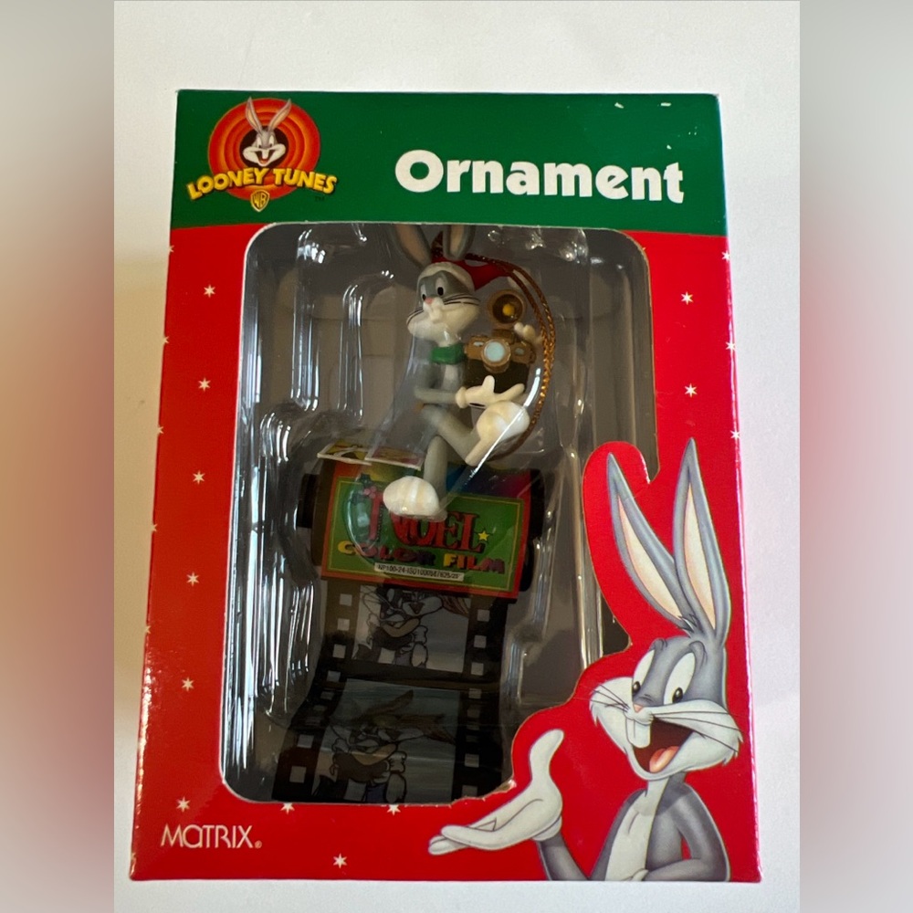 Vintage bugs bunny looney toons Christmas
Ornament - bugs on a roll of film